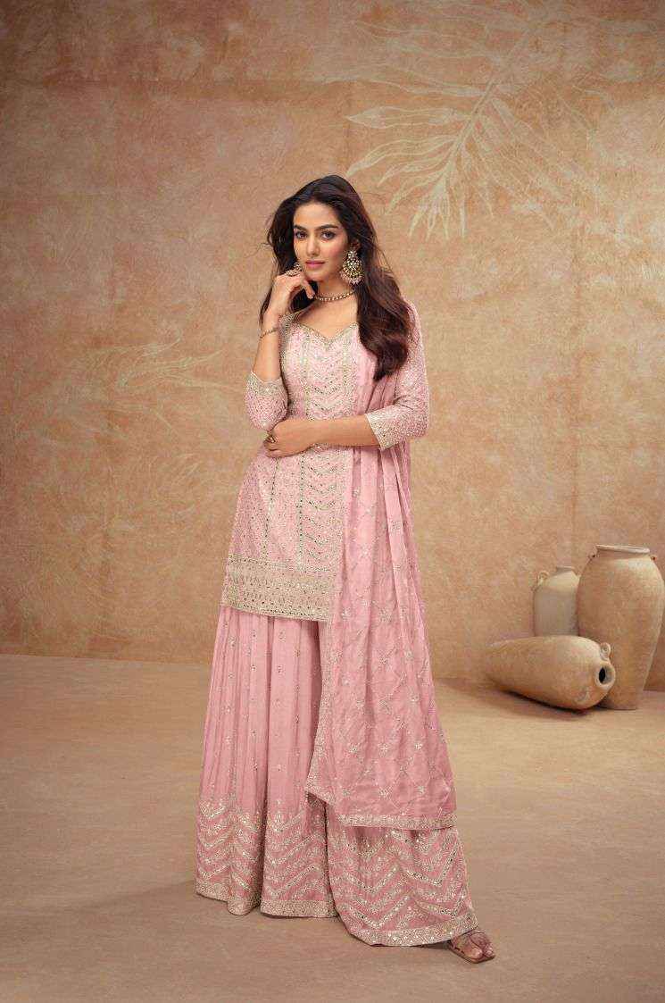 Gulkayra Designer Palak Vol 4 Real Readymade Chinon Dress 4 Pc Catalouge