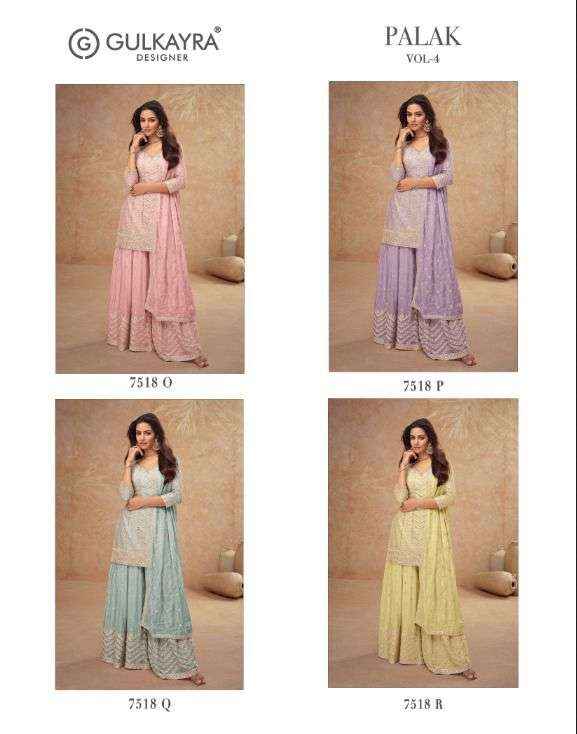 Gulkayra Designer Palak Vol 4 Real Readymade Chinon Dress 4 Pc Catalouge
