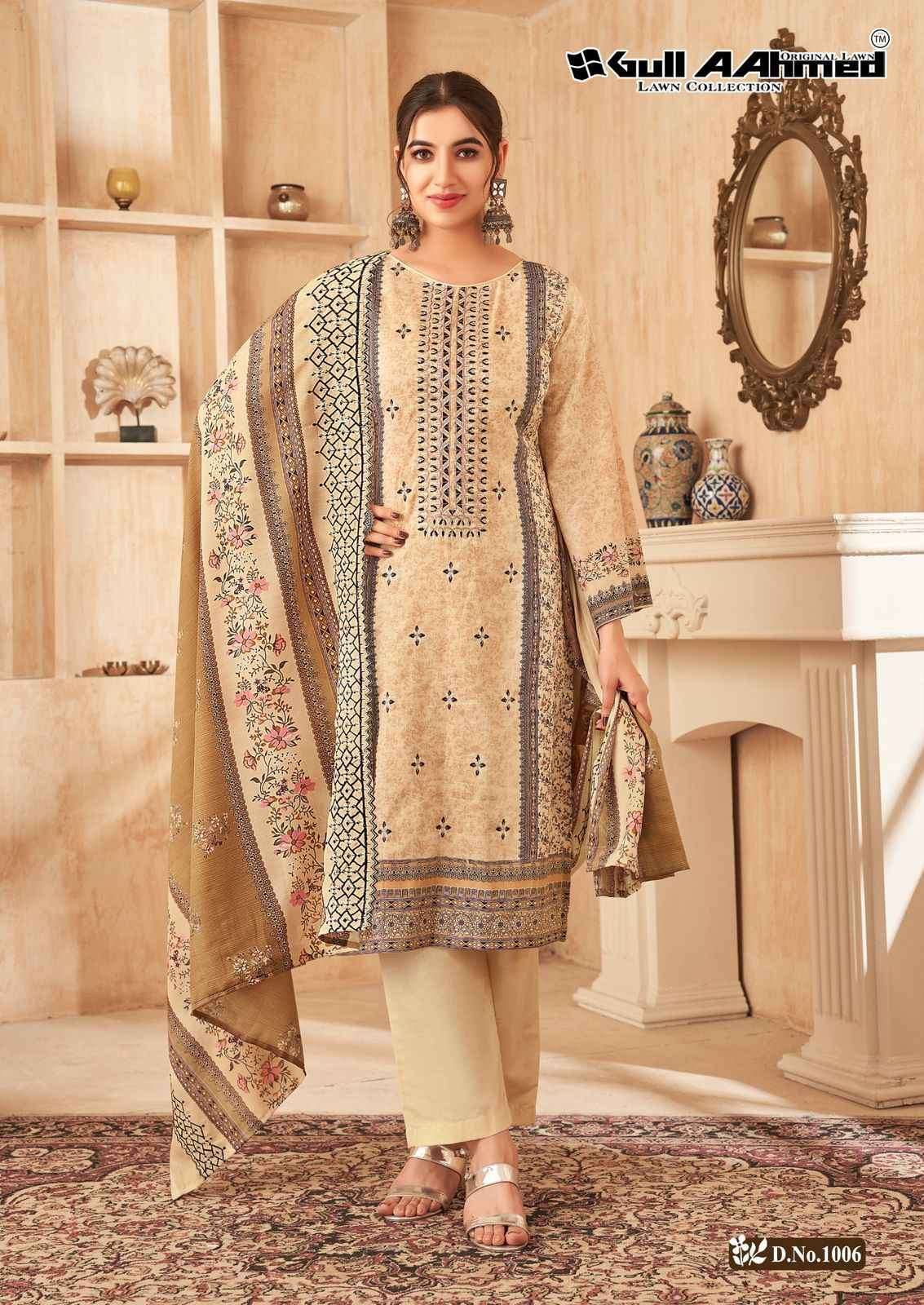 Gull Aahmed Farasha Cotton Dress Material (6 pcs Catalogue)