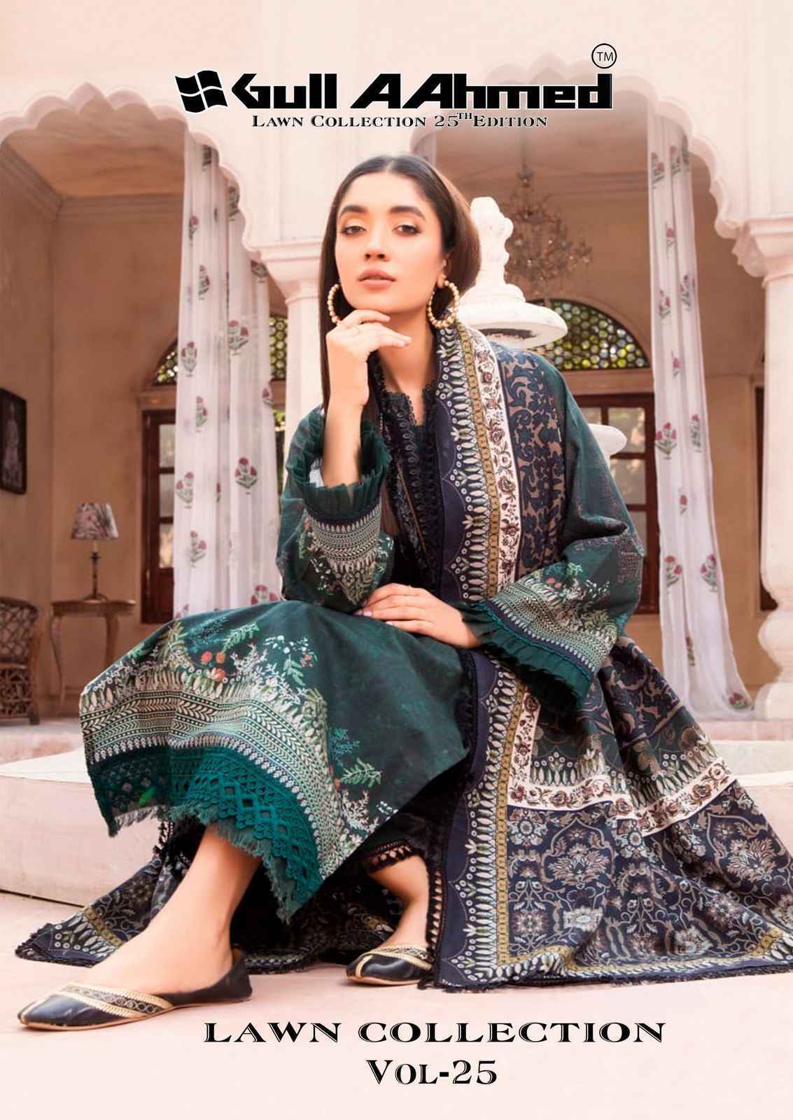 Gull Aahmed Lawn Collection Vol-25 Lawn Cotton Dress Material (6 pcs Catalogue)