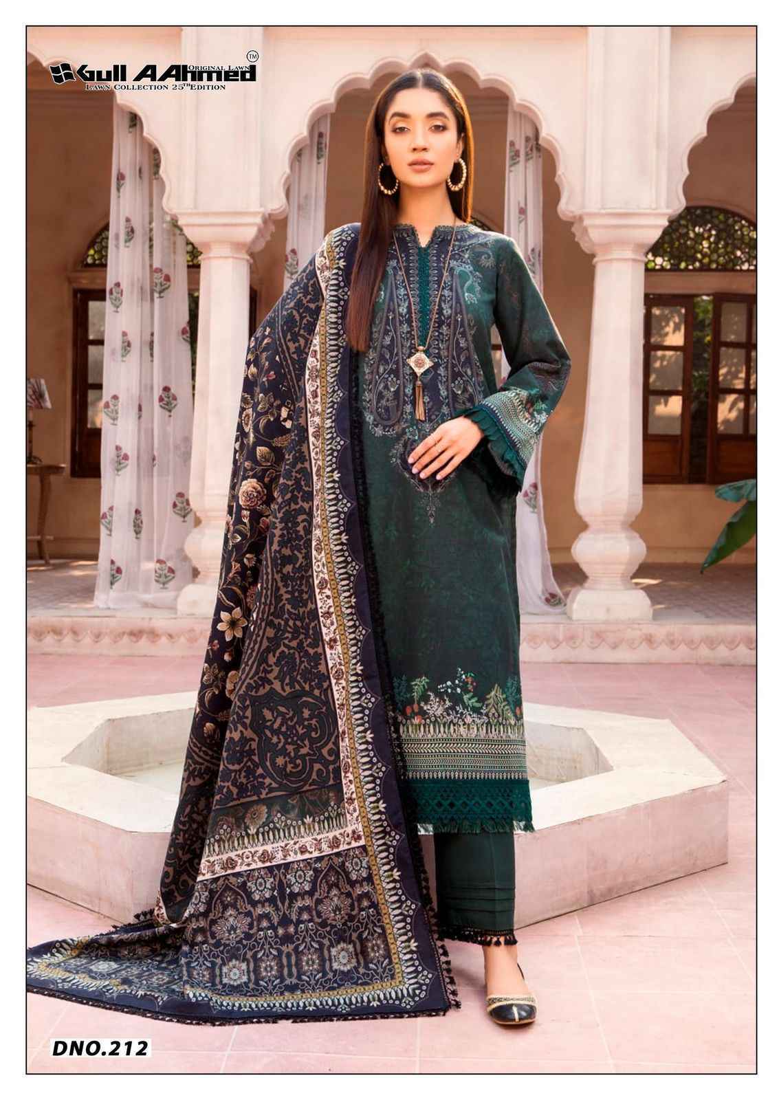 Gull Aahmed Lawn Collection Vol-25 Lawn Cotton Dress Material (6 pcs Catalogue)
