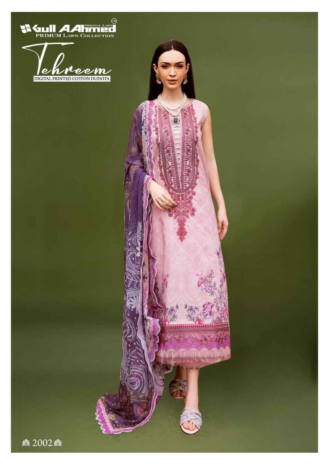 Gull Aahmed Tehreem Vol 2 Lawn Cotton Dress Material 6 pcs Catalogue