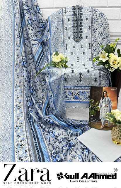 Gull Aahmed Zara Lawn Dress Material 6 pcs Catalogue