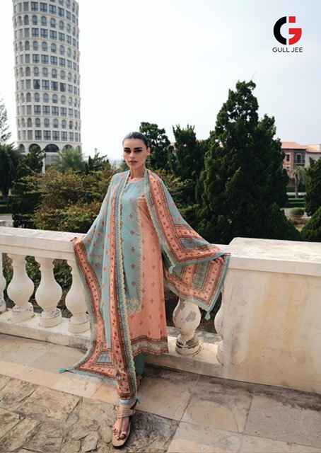 Gull Jee Israt Viscouse Musline Dress Material 6 pcs Catalogue