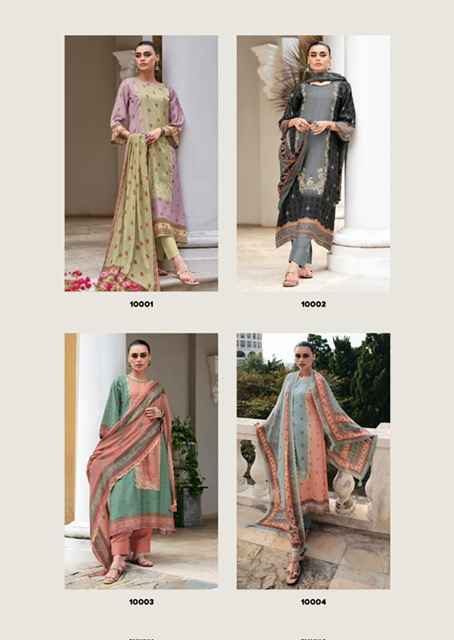 Gull Jee Israt Viscouse Musline Dress Material 6 pcs Catalogue