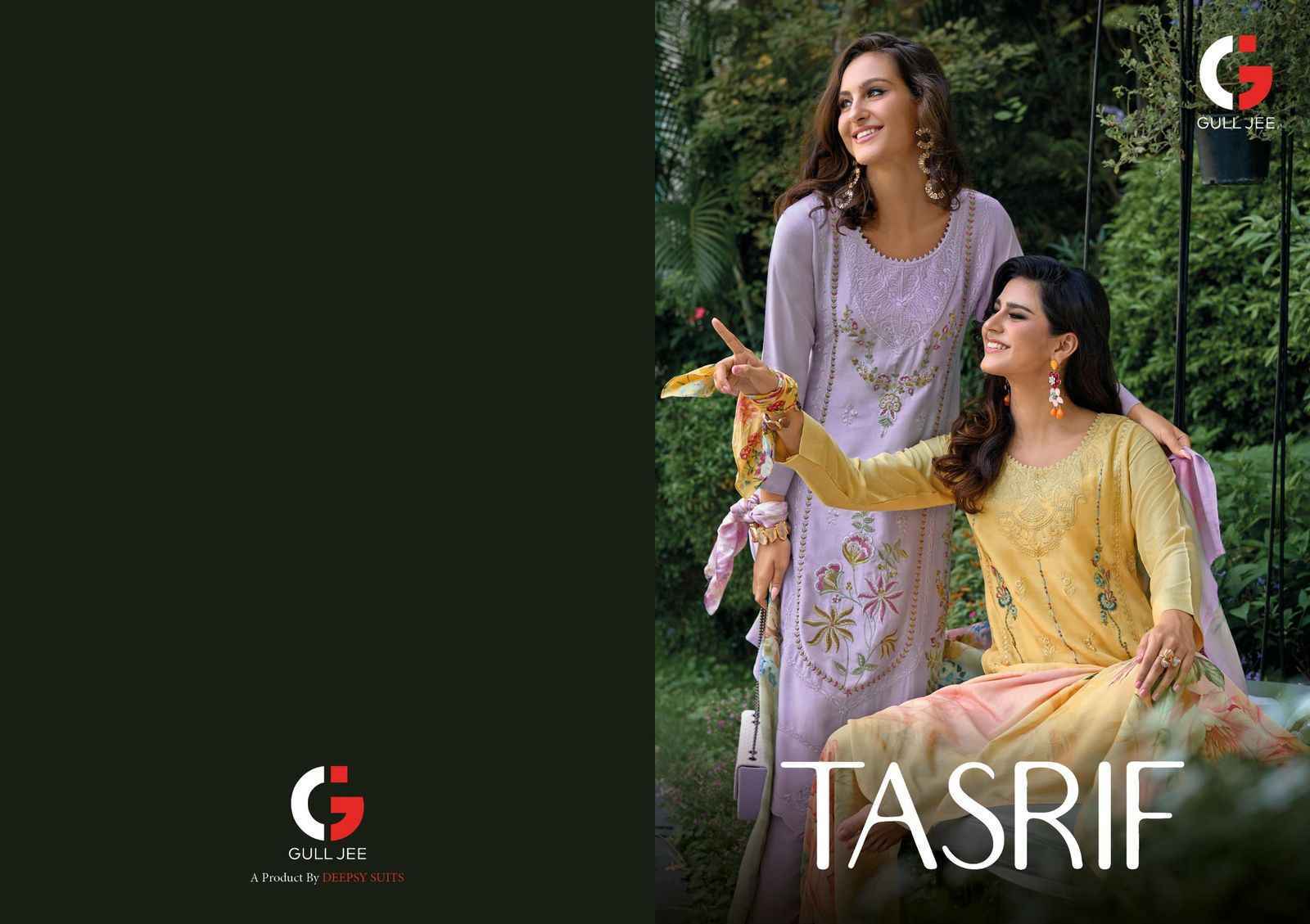 Gull Jee Tasrif Musline Silk Dress Material (6 pcs Catalogue)