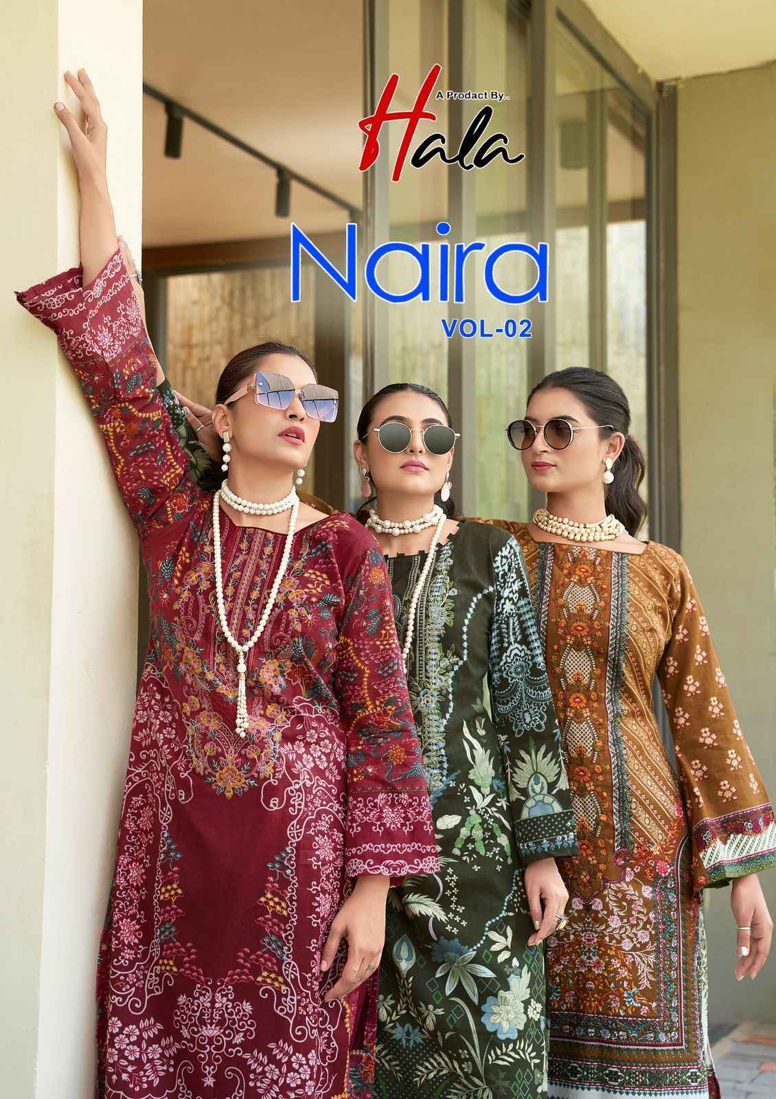 Hala Naira Vol 2 Cotton Dress Materail 8 pcs Catalogue