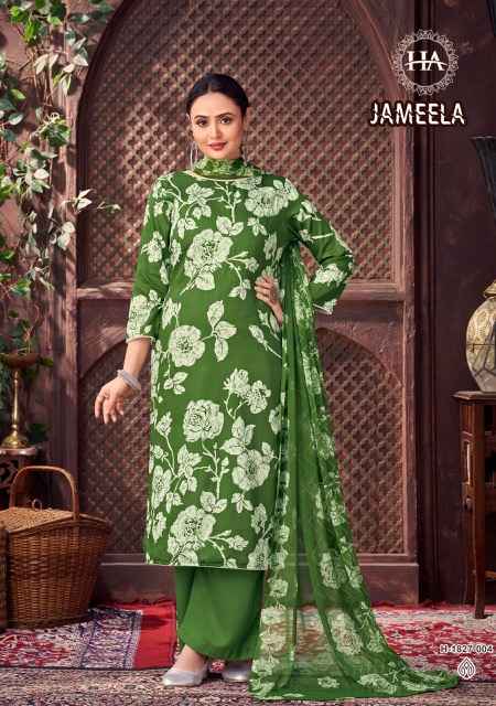 Harshit Fashion Jameela Zam Dress Material 4 pcs Catalogue
