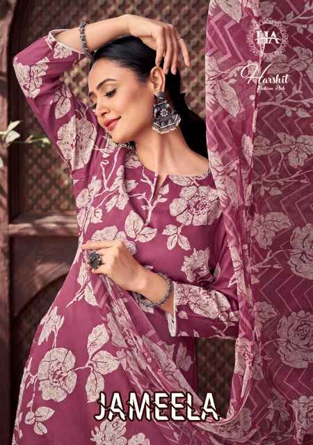 Harshit Fashion Jameela Zam Dress Material 4 pcs Catalogue