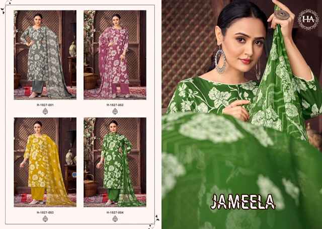 Harshit Fashion Jameela Zam Dress Material 4 pcs Catalogue
