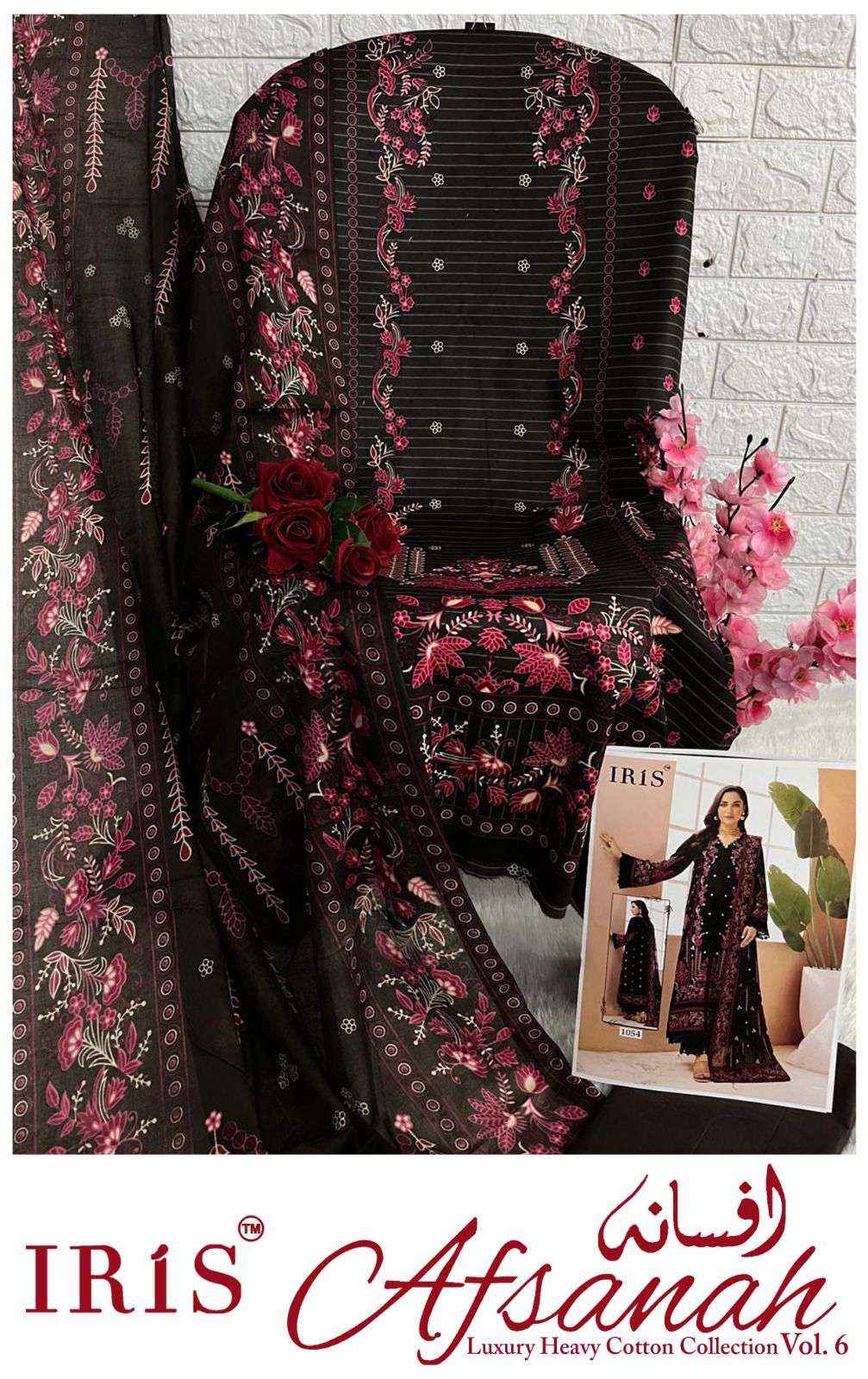 Iris Afsanah Vol 6 Cotton Dress Material 10 pcs Catalogue