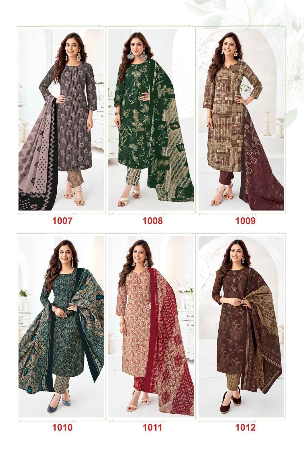 Jash Pushpa Vol-1 Cotton Readymade Suit (12 pcs Catalogue)