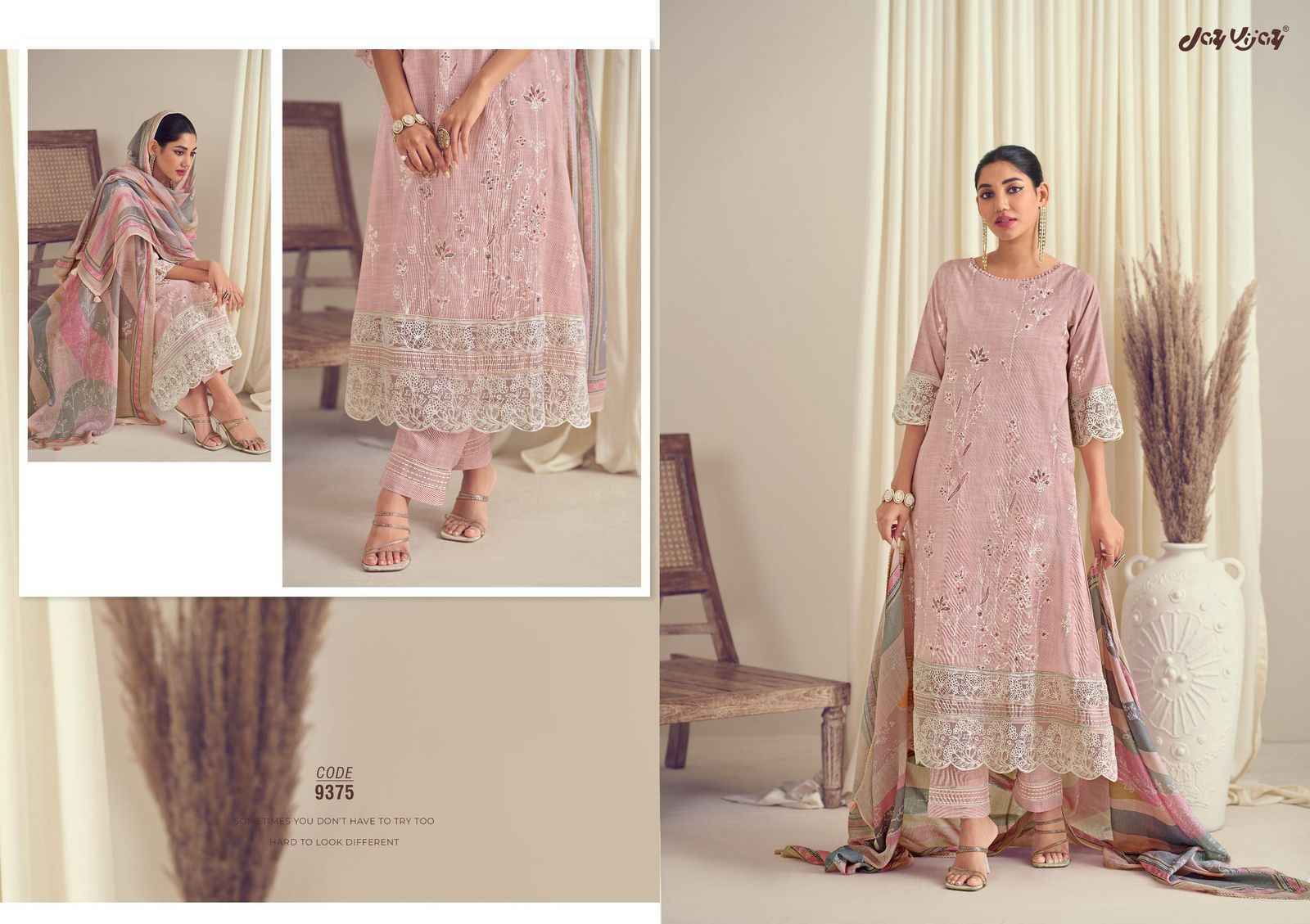 Jay Vijay Bliss Cotton Dress Material (5 pcs Catalogue)