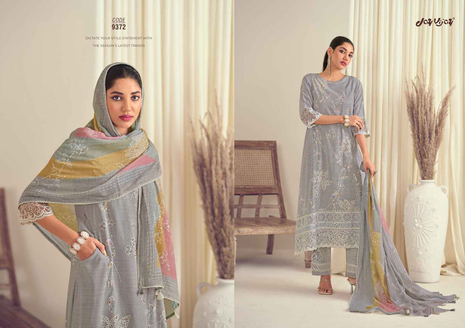 Jay Vijay Bliss Cotton Dress Material (5 pcs Catalogue)