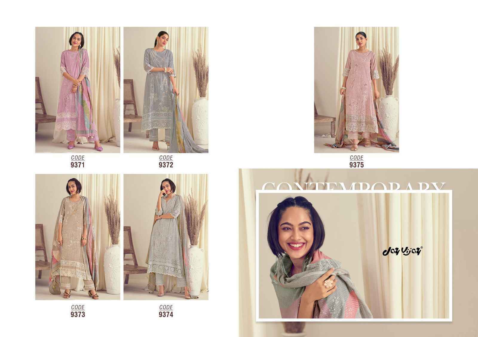 Jay Vijay Bliss Cotton Dress Material (5 pcs Catalogue)