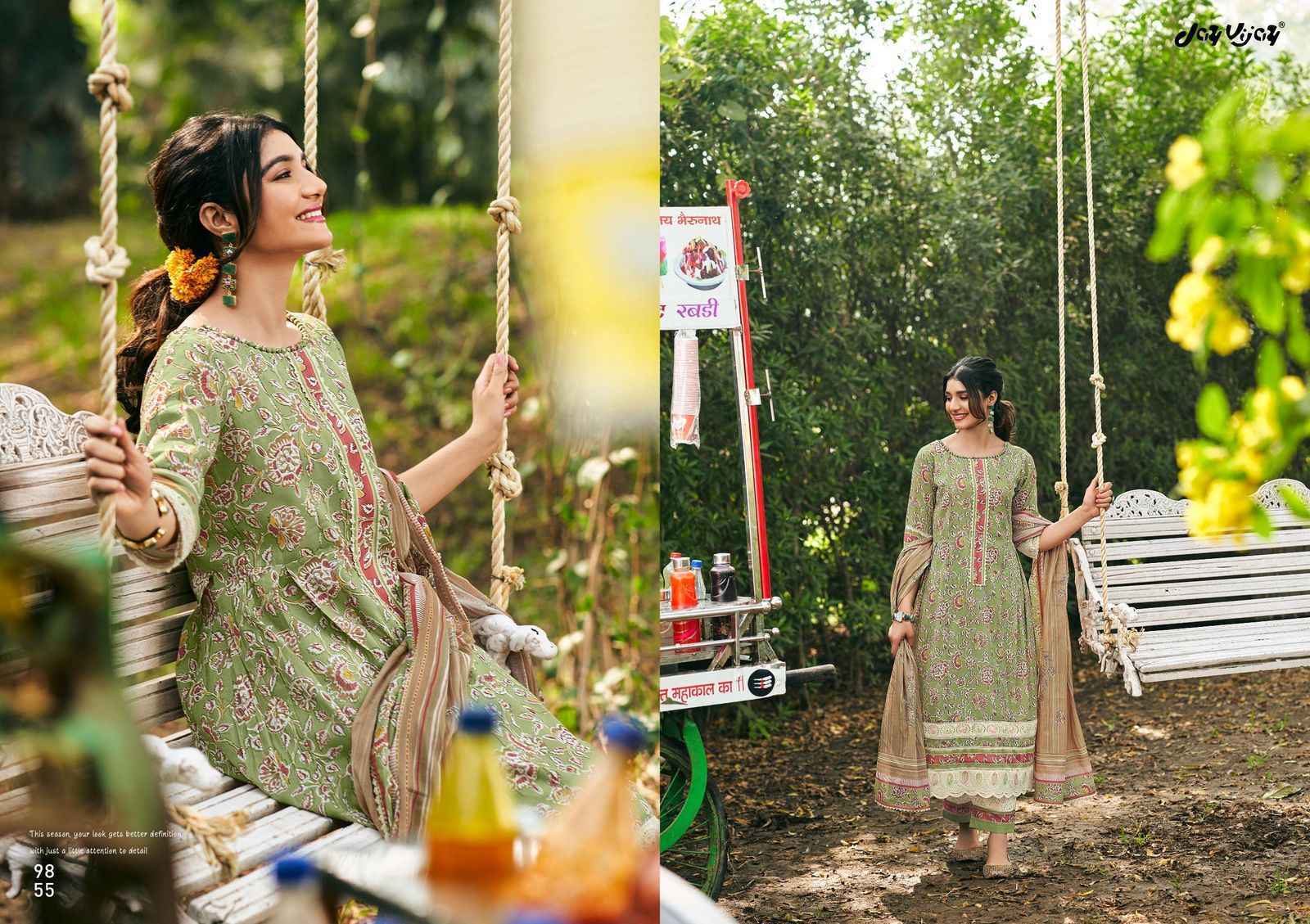 Jay Vijay Chuski Mal Mal Cotton Dress Material 6 pcs Catalogue