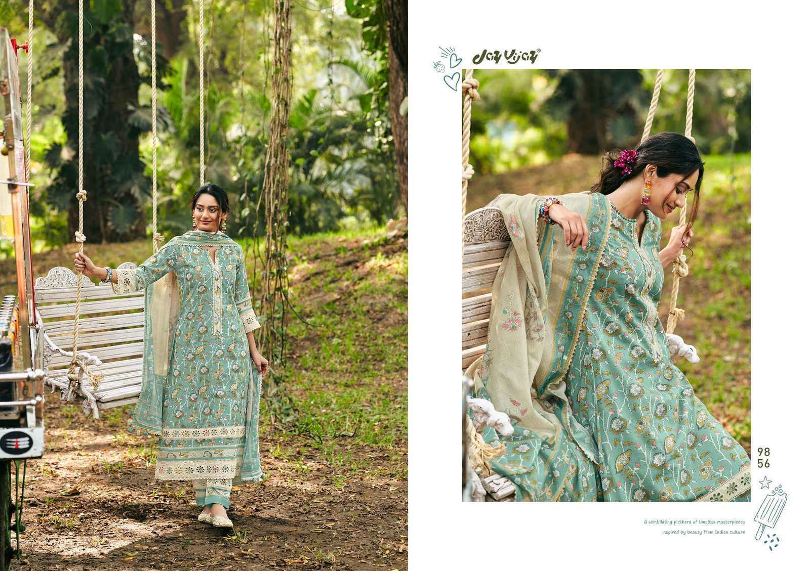 Jay Vijay Chuski Mal Mal Cotton Dress Material 6 pcs Catalogue