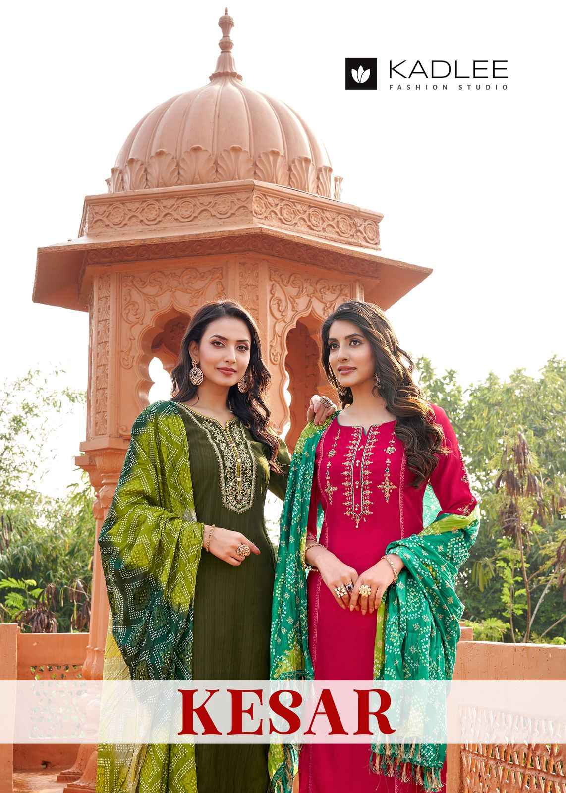 Kadlee Kesar Viscose Weaving Readymade Suit (4 pcs Catalogue)