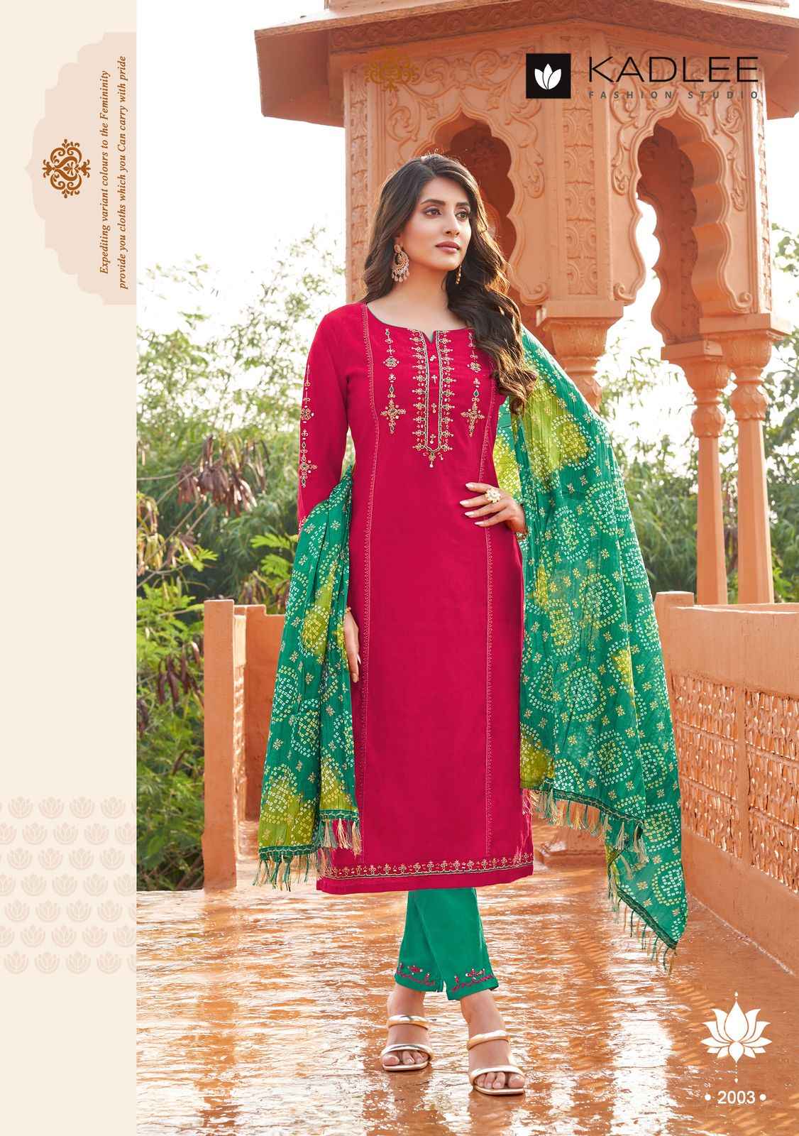 Kadlee Kesar Viscose Weaving Readymade Suit (4 pcs Catalogue)