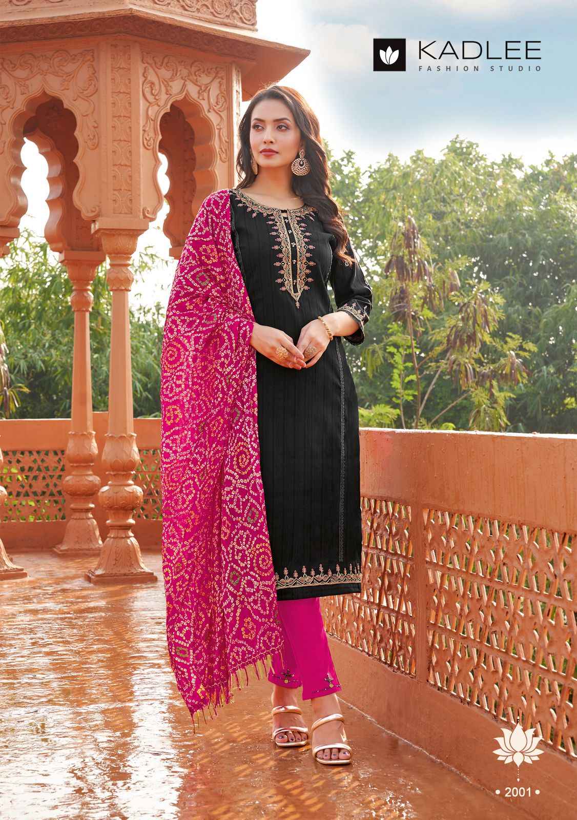 Kadlee Kesar Viscose Weaving Readymade Suit (4 pcs Catalogue)