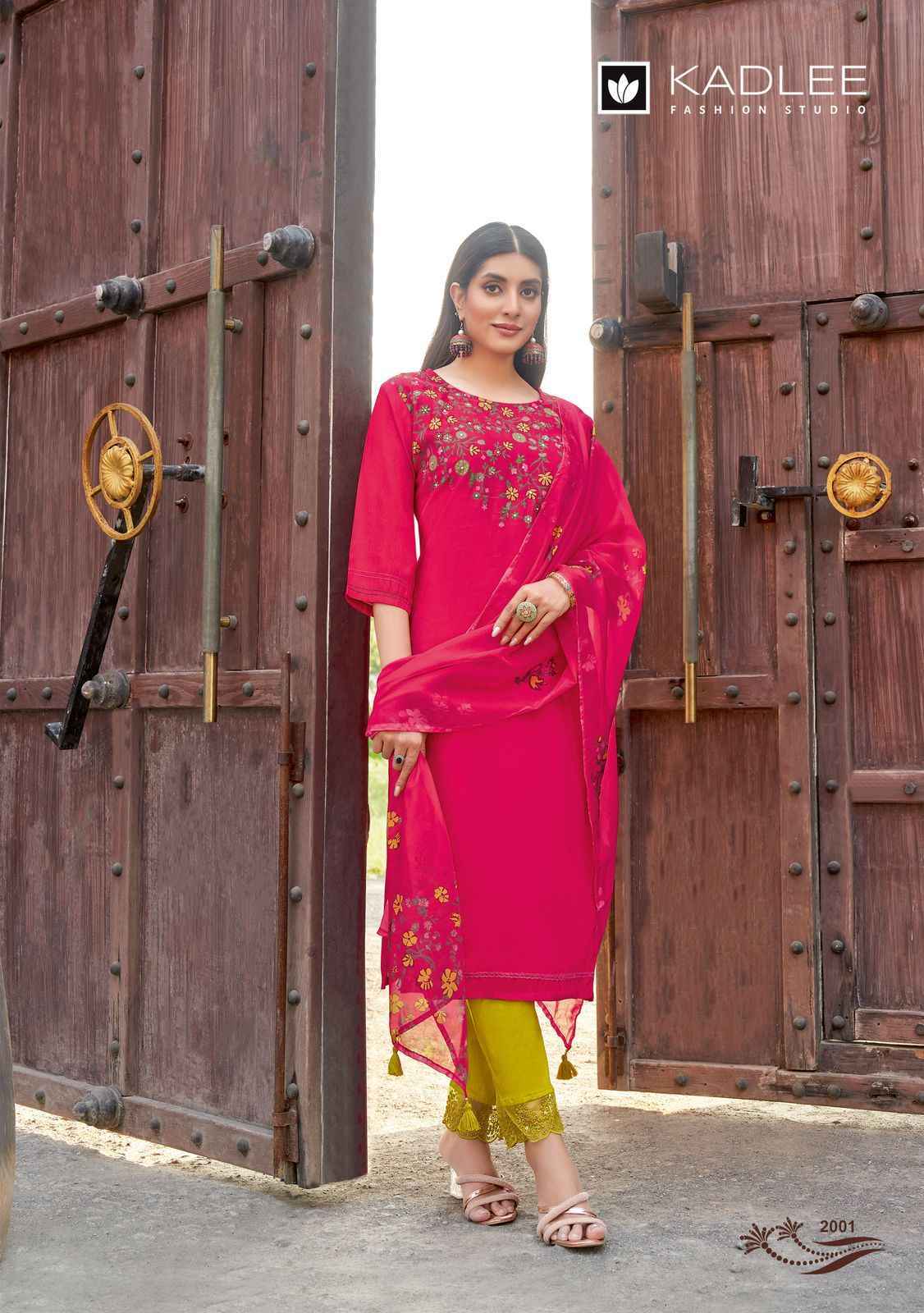 Kadlee Shivani Viscouse Readymade Suit (5 pcs Catalogue)