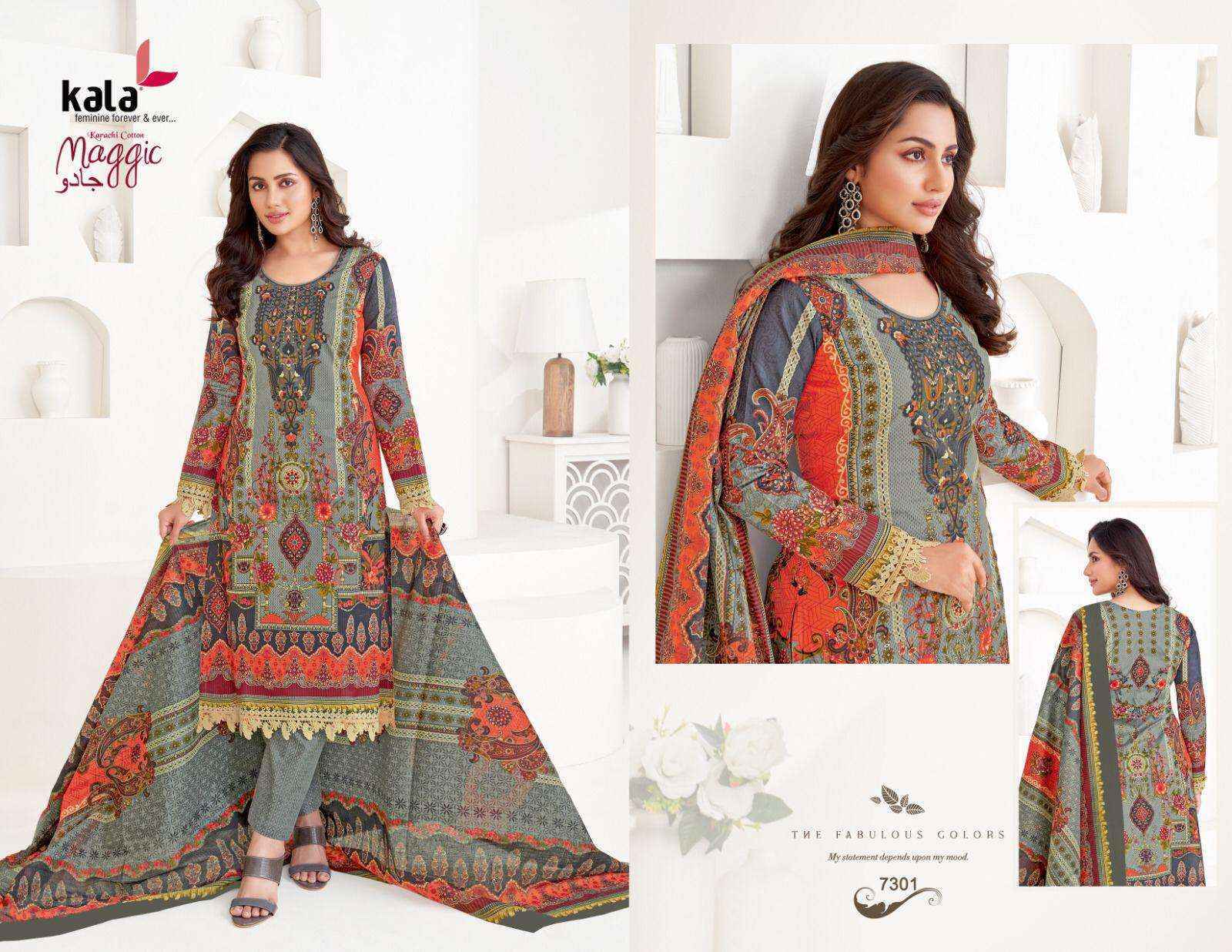 Kala Maggic Vol-22 Cotton Dress Material (12 pcs Catalogue)