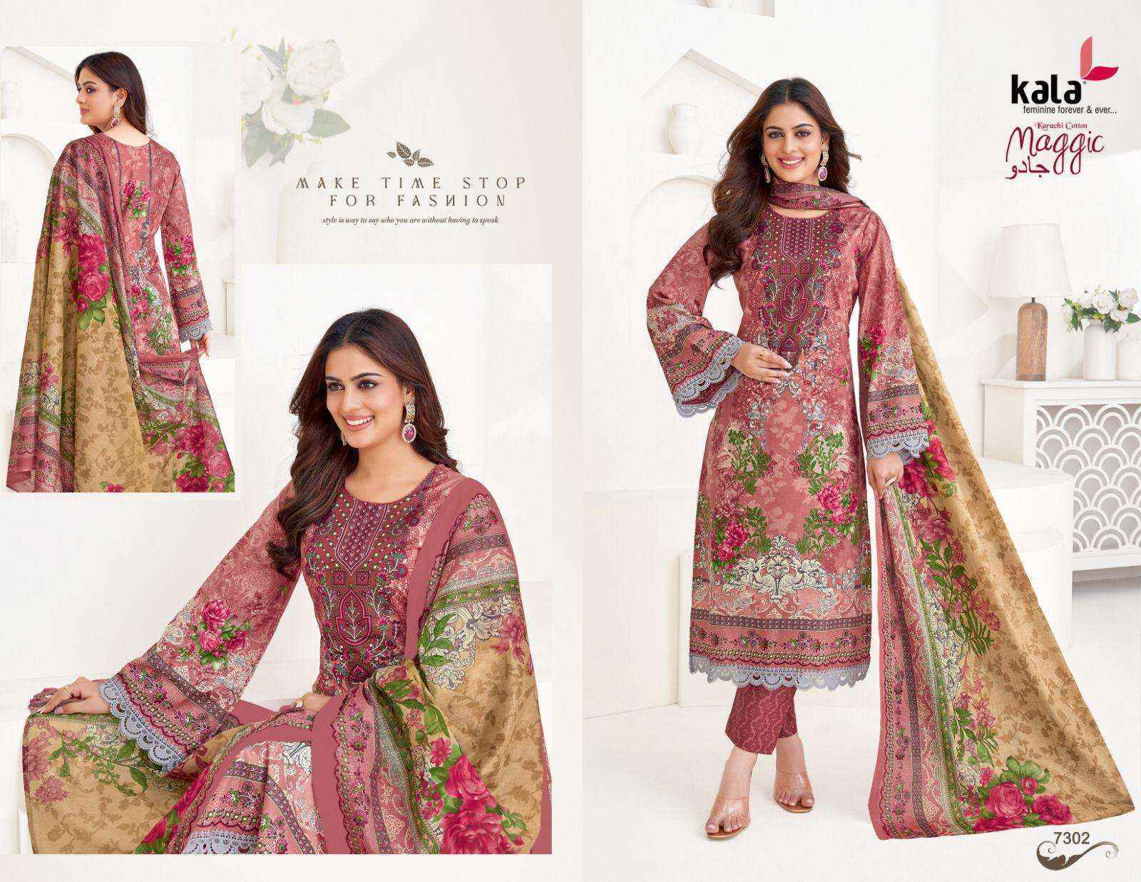 Kala Maggic Vol-22 Cotton Dress Material (12 pcs Catalogue)