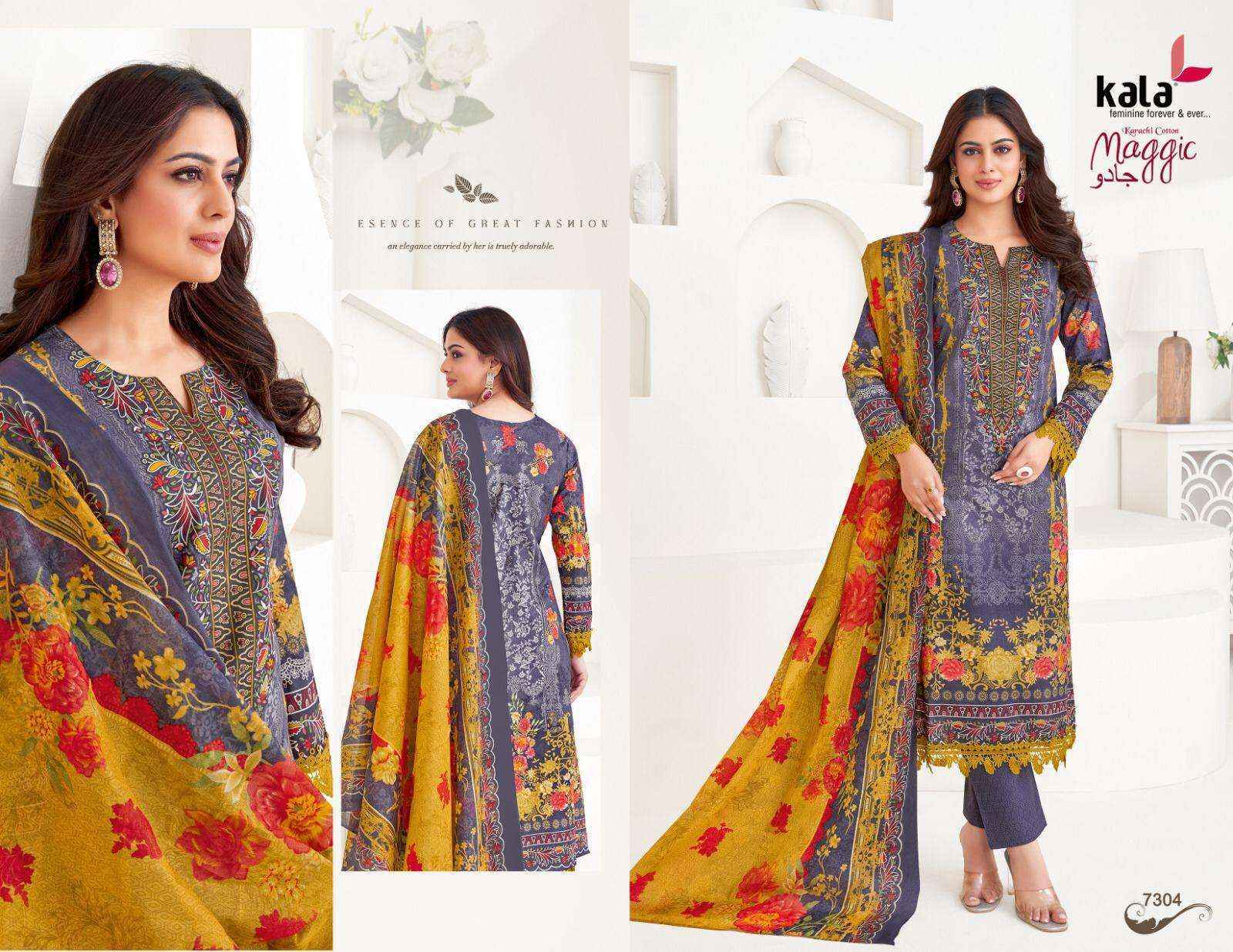 Kala Maggic Vol-22 Cotton Dress Material (12 pcs Catalogue)