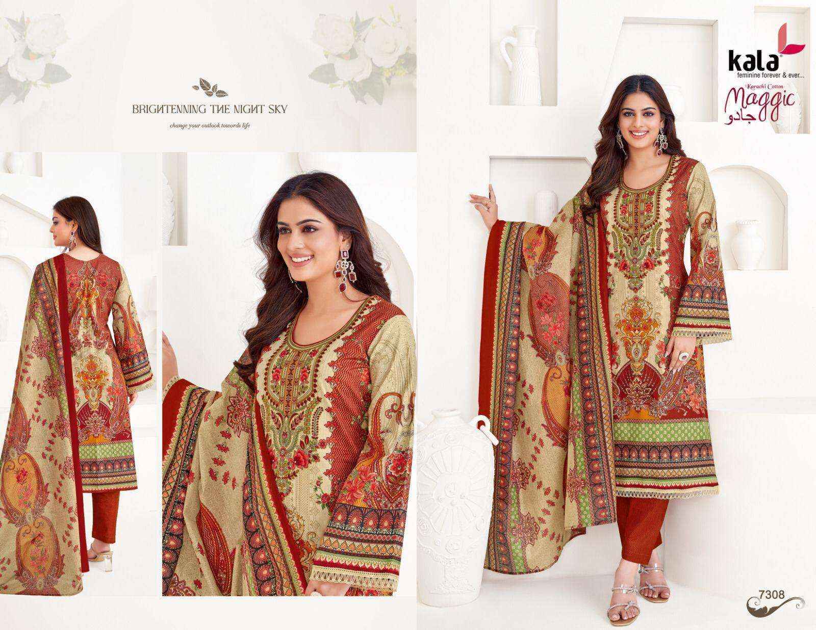 Kala Maggic Vol-22 Cotton Dress Material (12 pcs Catalogue)