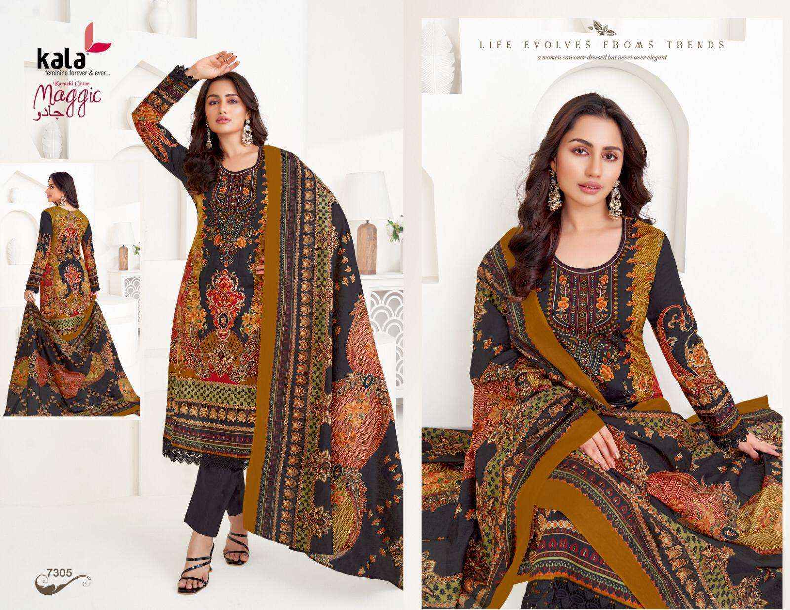 Kala Maggic Vol-22 Cotton Dress Material (12 pcs Catalogue)