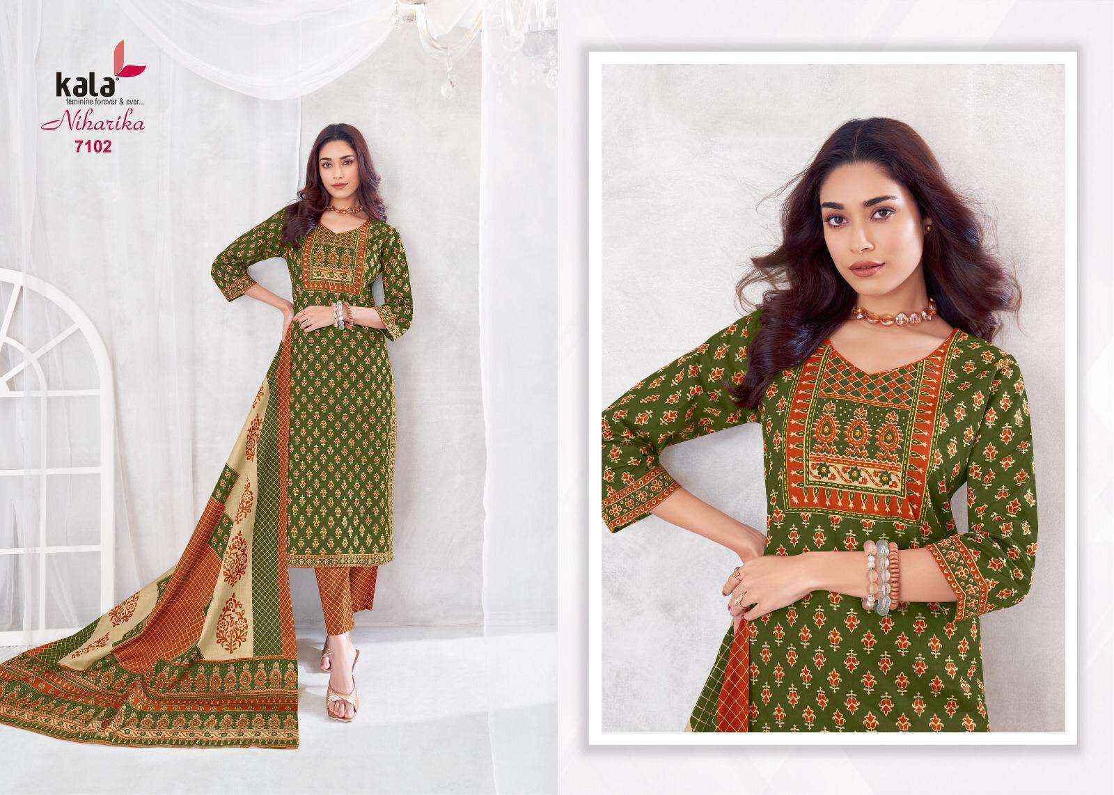 Kala Niharika Vol-4 Cotton Dress Material (8 pcs Catalogue)