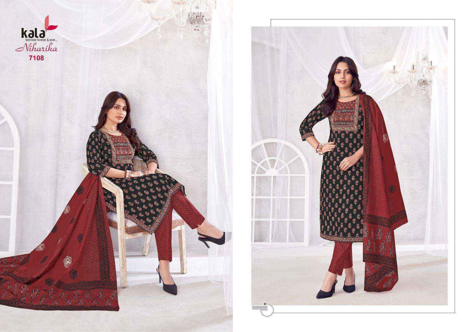 Kala Niharika Vol-4 Cotton Dress Material (8 pcs Catalogue)