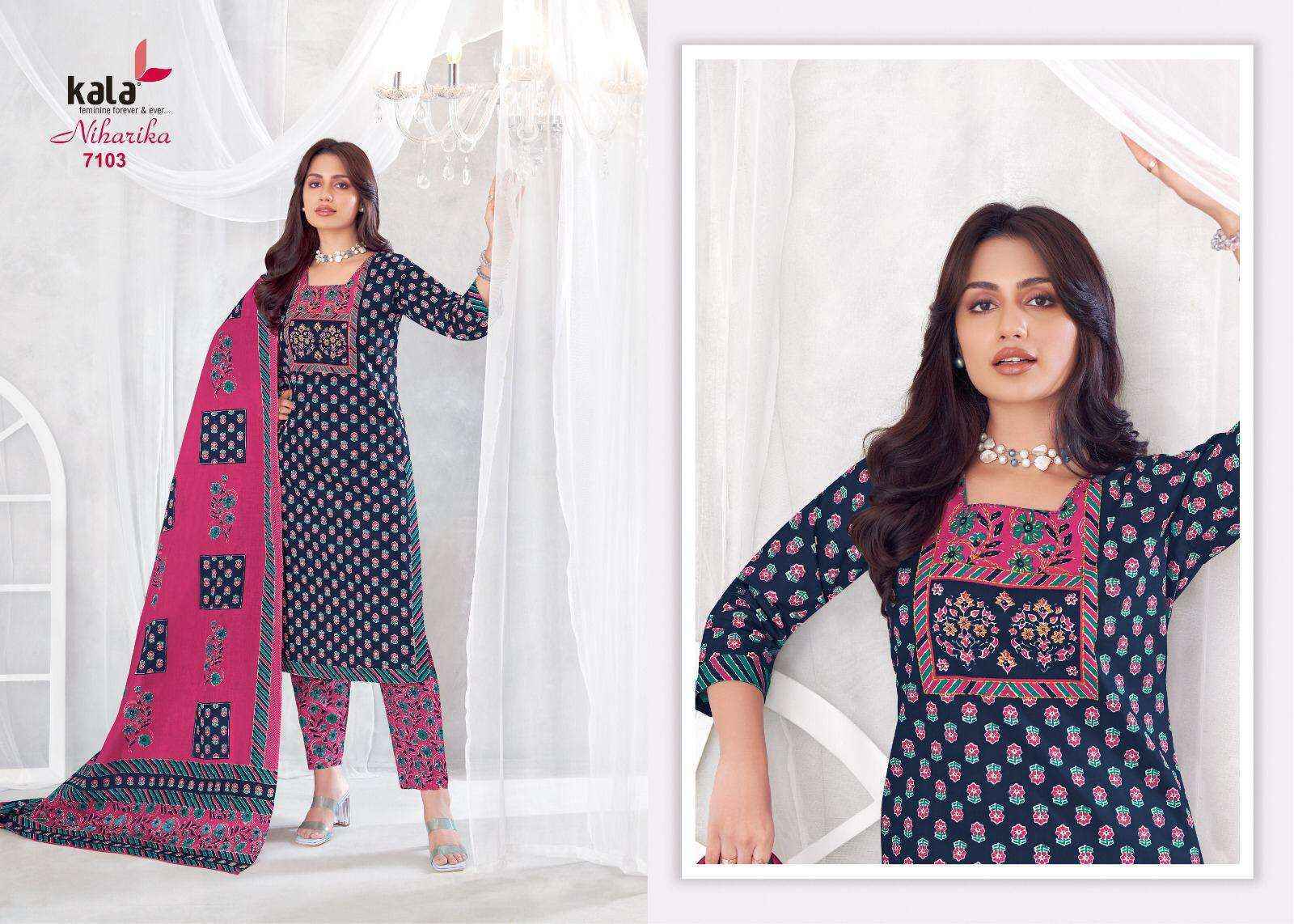 Kala Niharika Vol-4 Cotton Dress Material (8 pcs Catalogue)