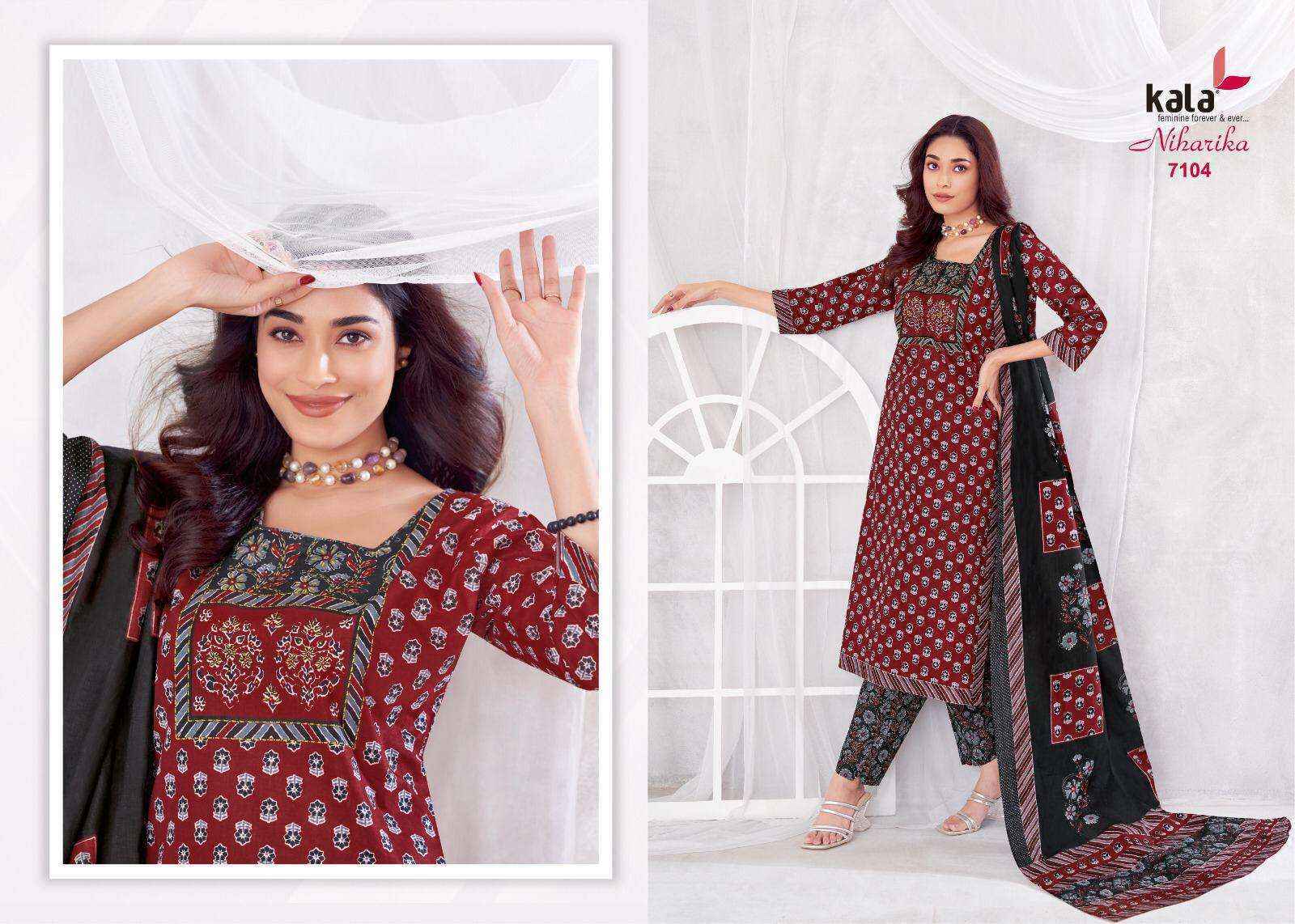 Kala Niharika Vol-4 Cotton Dress Material (8 pcs Catalogue)