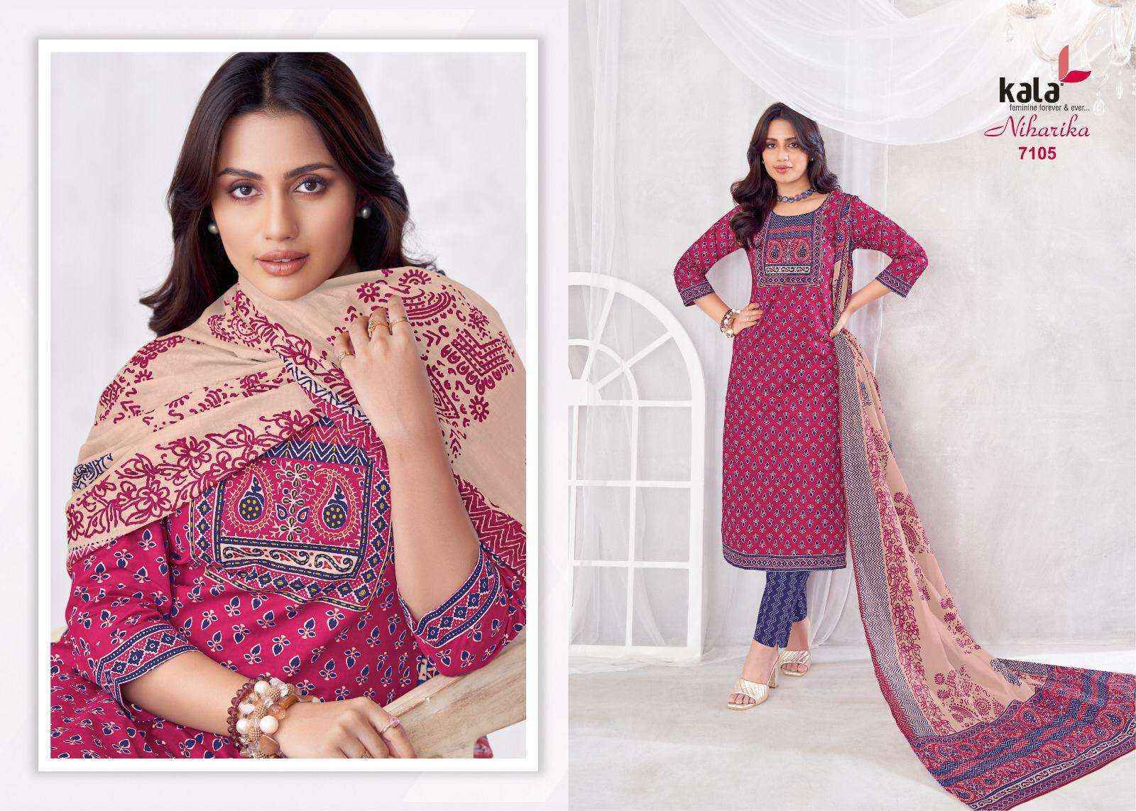 Kala Niharika Vol-4 Cotton Dress Material (8 pcs Catalogue)