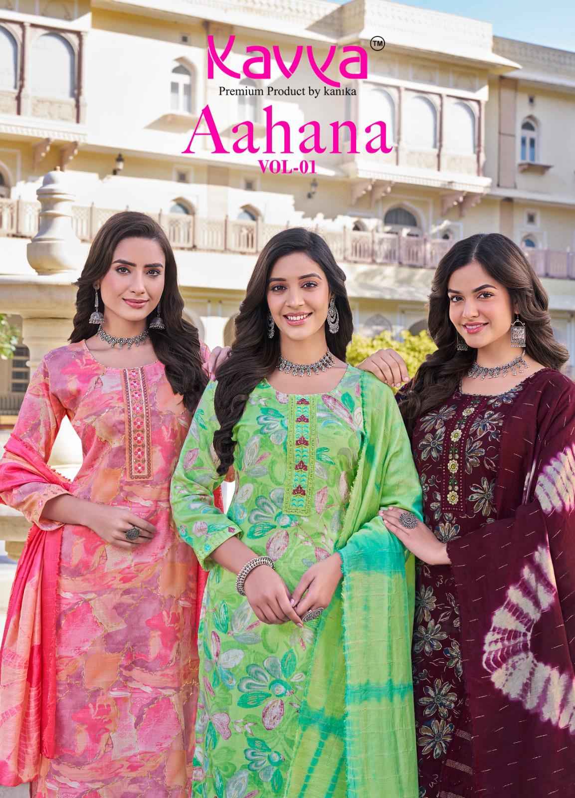 Kavya Aahana Vol 1 Capsule Kurti Combo 10 pcs Catalogue