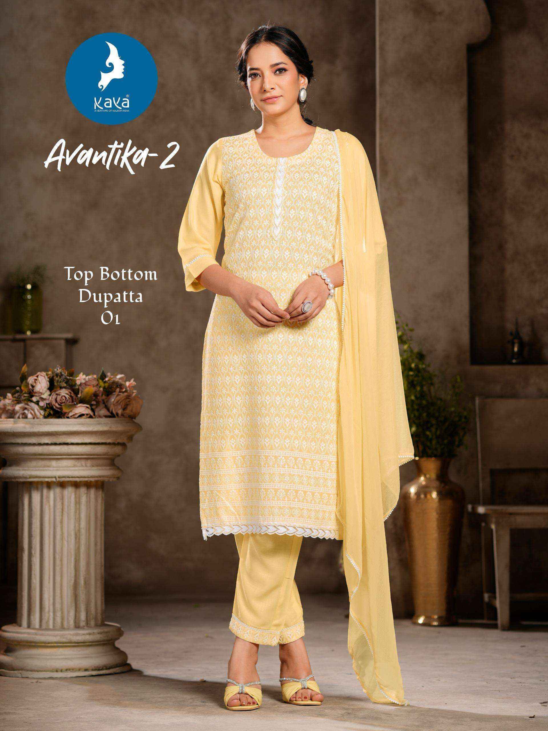 Kavya Avantika Vol-2 Rayon Readymade Suit (6 pcs Catalogue)