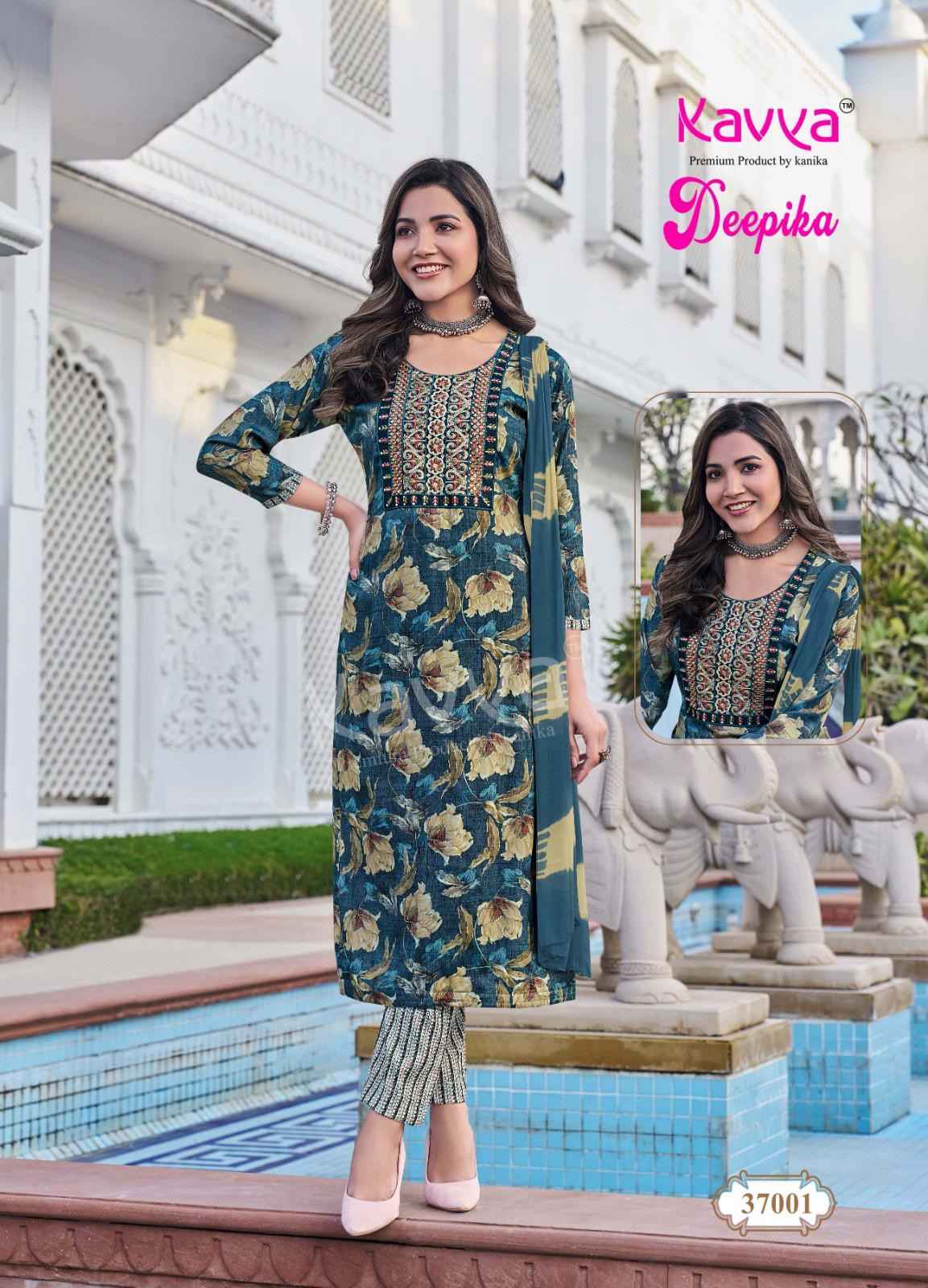 Kavya Deepika Vol 37 Viscouse Kurti Combo 10 pcs Catalogue
