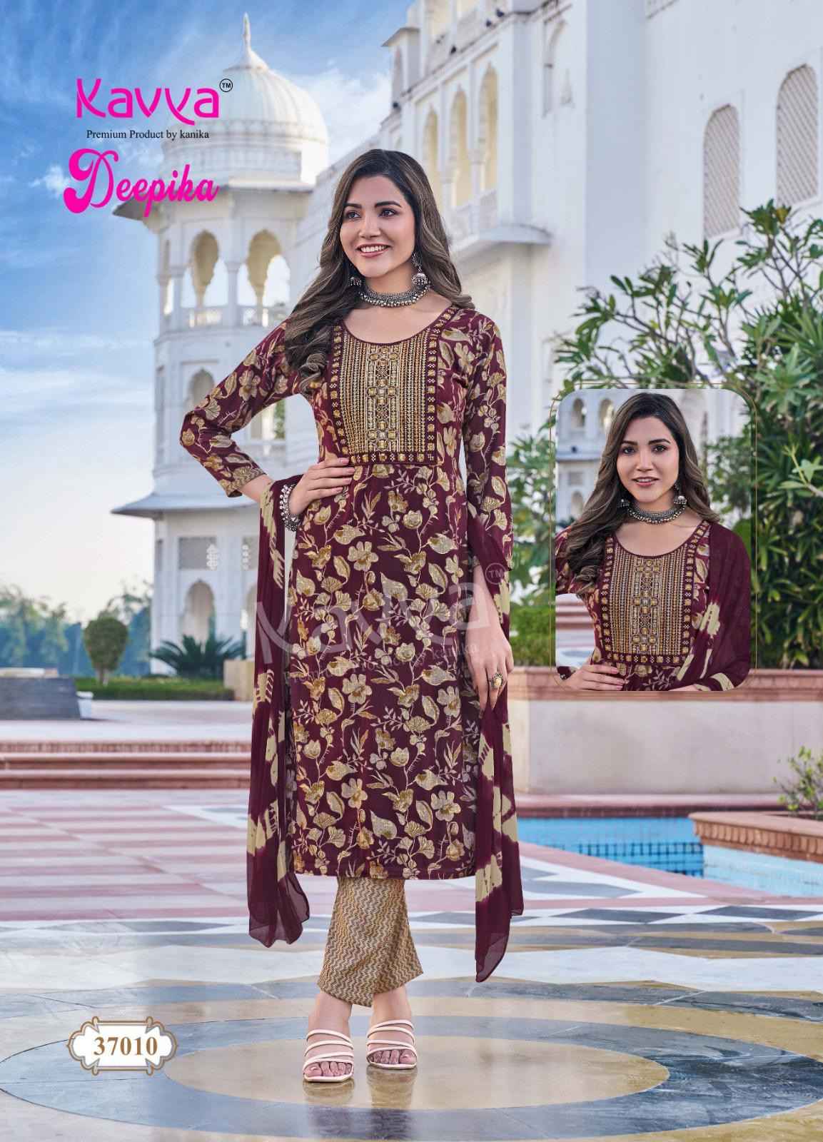 Kavya Deepika Vol 37 Viscouse Kurti Combo 10 pcs Catalogue