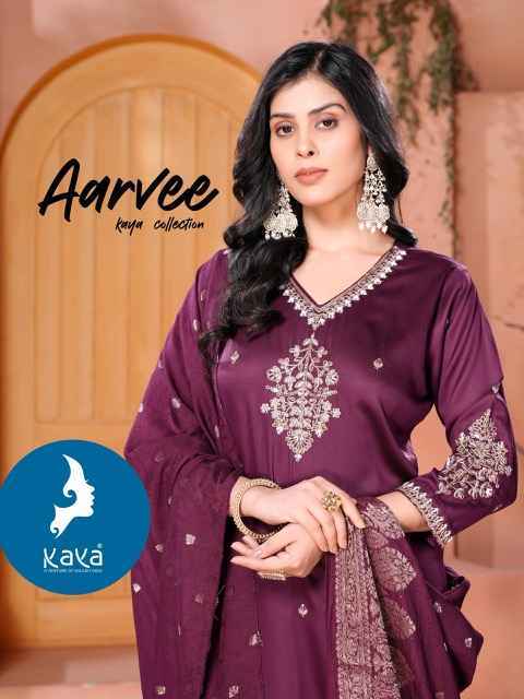 Kaya Aarvee Gaji Silk Readymade Suit (6 pcs Catalogue)