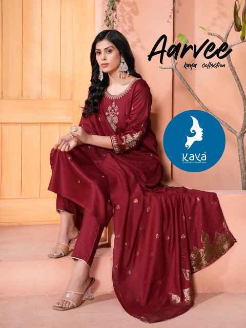 Kaya Aarvee Gaji Silk Readymade Suit (6 pcs Catalogue)