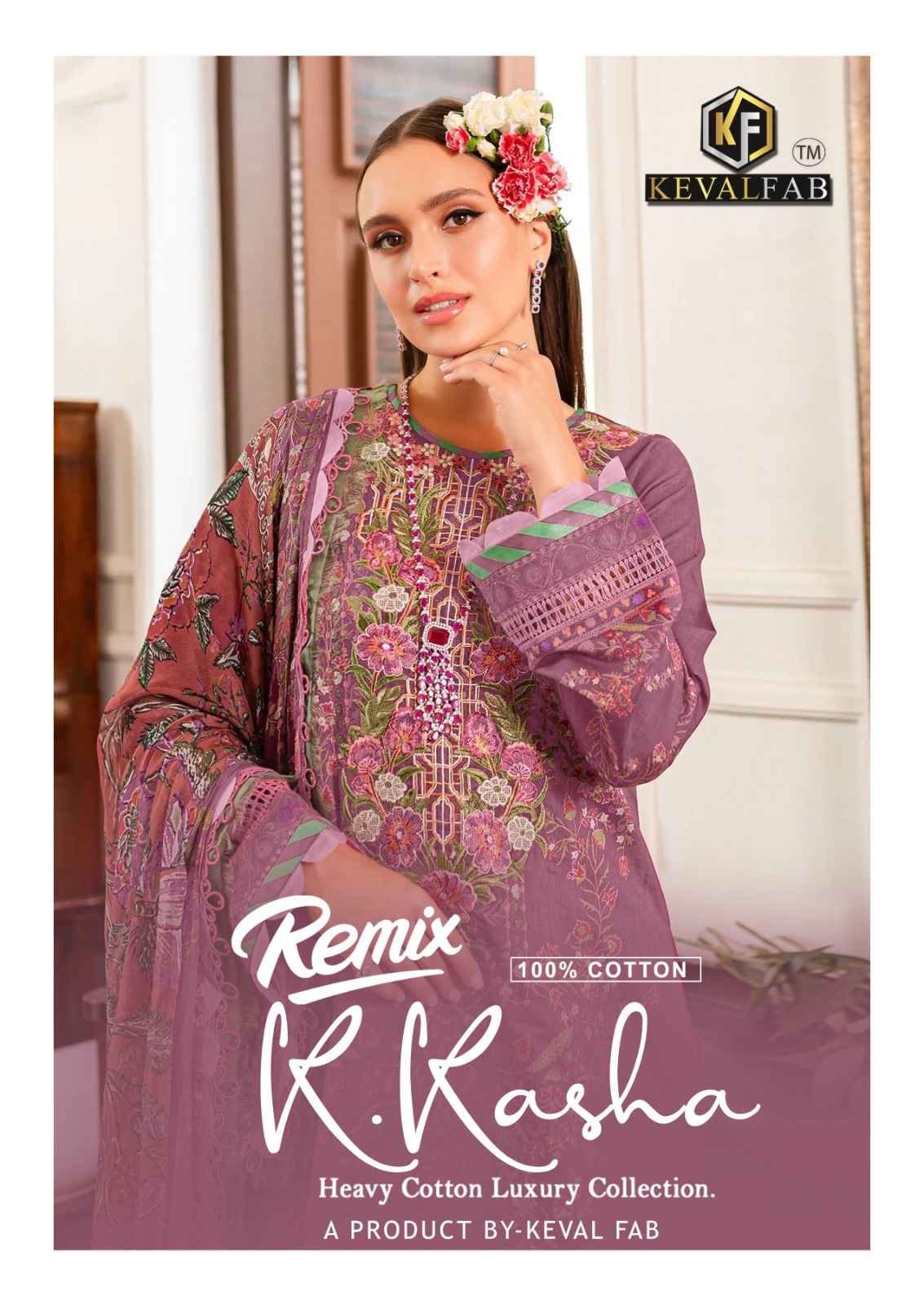 Keval Fab K Kasha Remix Cotton Dress Material 6 pcs Catalogue