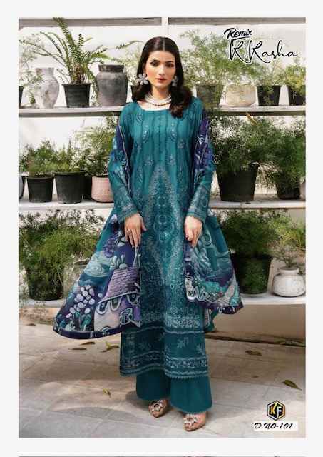 Keval Fab K Kasha Remix Cotton Dress Material 6 pcs Catalogue
