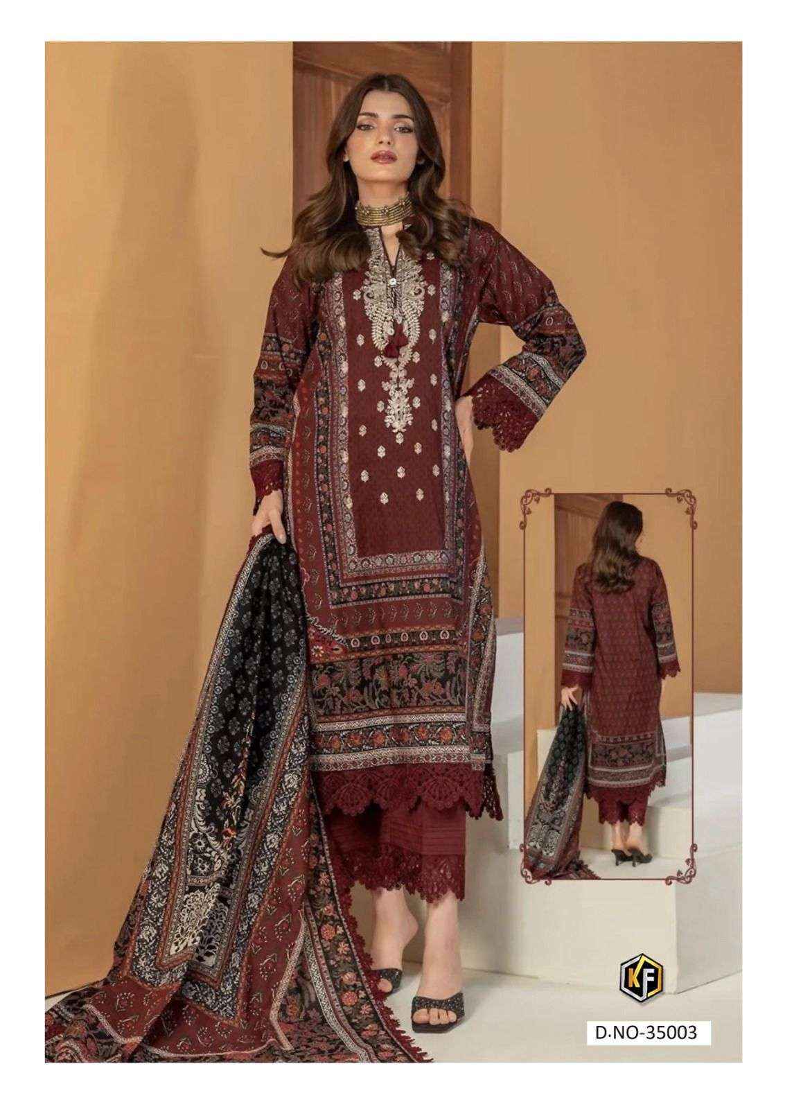 Keval Fab Maria B Vol 35 Cotton Dress Material 6 pcs Catalogue