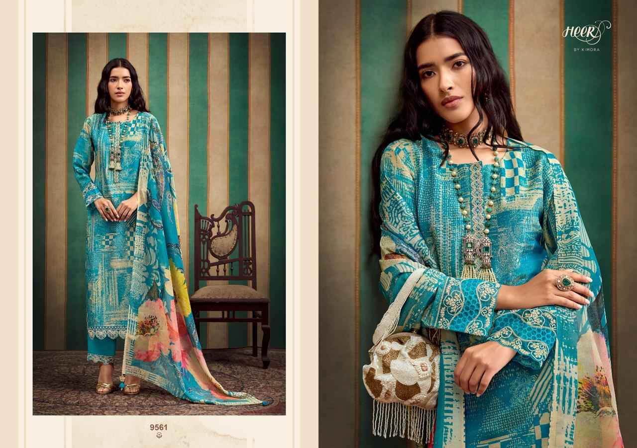 Kimora Heer Norah Musline Dress Material 6 pcs Catalogue