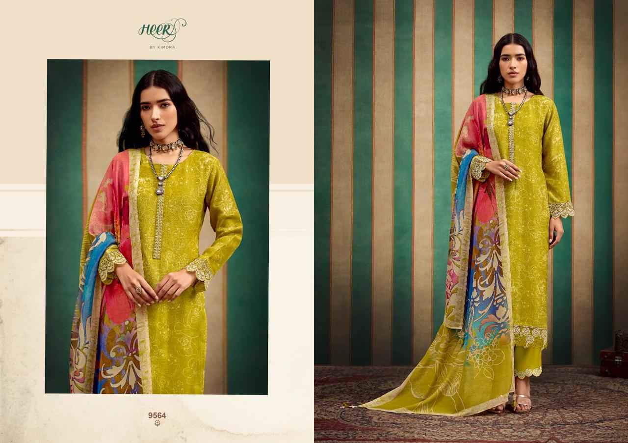 Kimora Heer Norah Musline Dress Material 6 pcs Catalogue