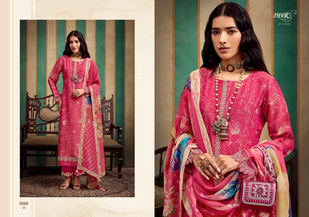 Kimora Heer Norah Musline Dress Material 6 pcs Catalogue