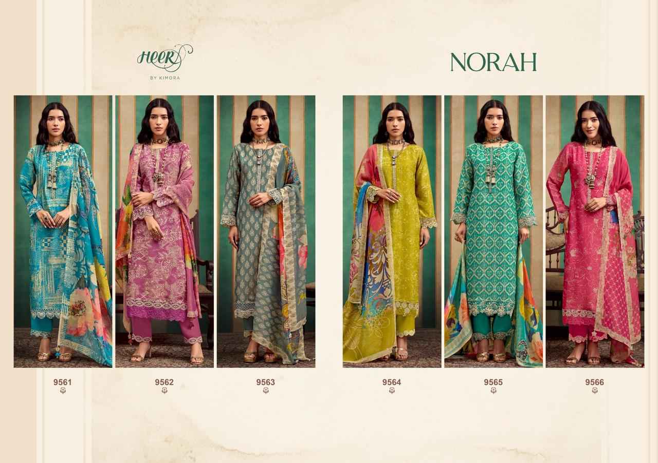 Kimora Heer Norah Musline Dress Material 6 pcs Catalogue