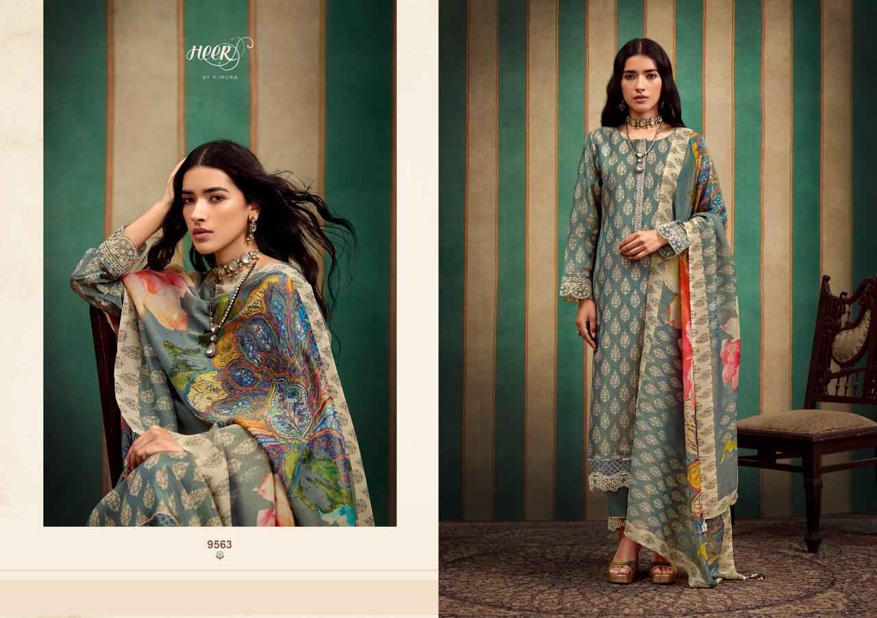 Kimora Heer Norah Musline Dress Material 6 pcs Catalogue