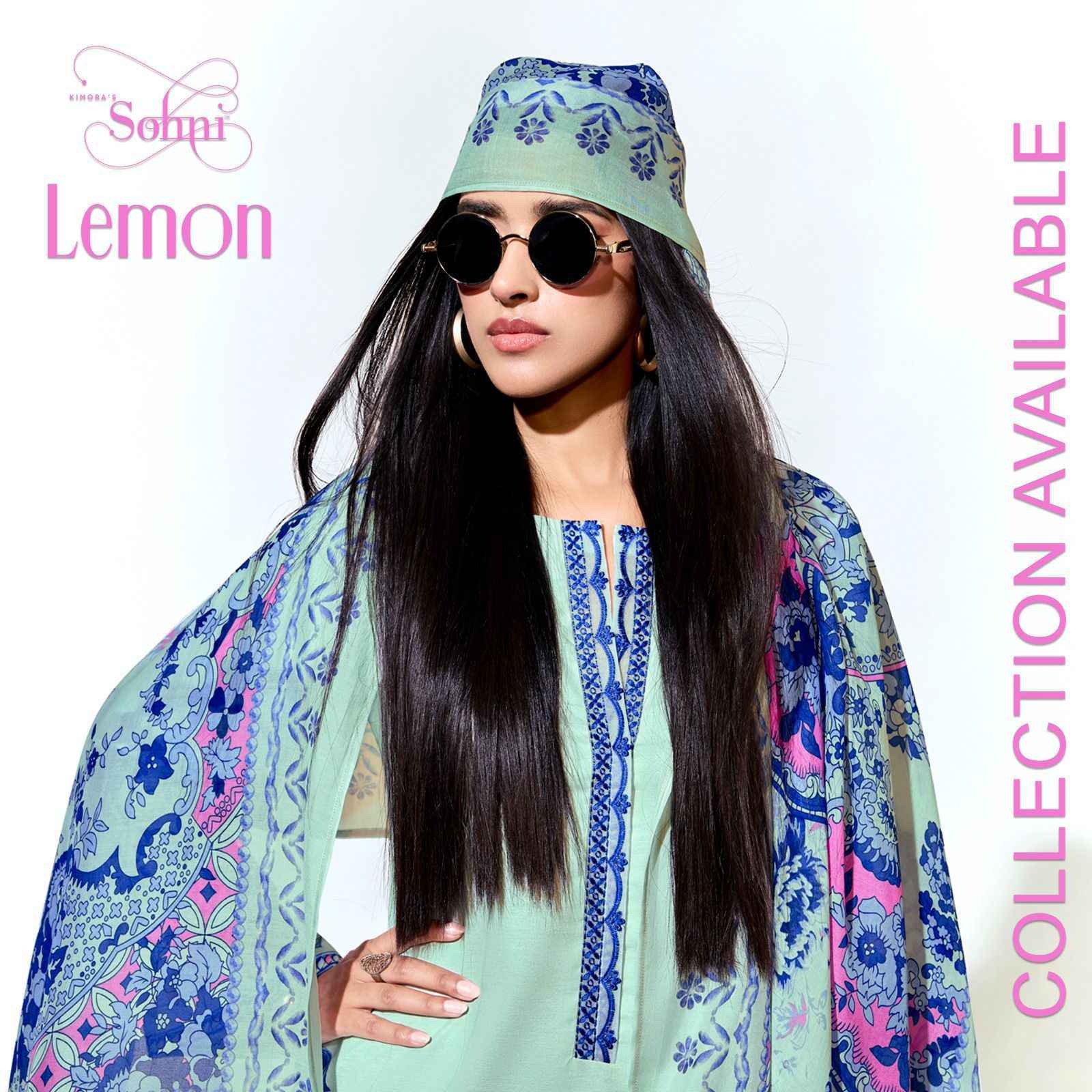 Kimora Lemon Cotton Dress Material (4 pcs Catalogue)